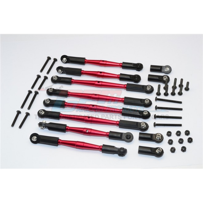 ALUMINIUM 5MM ANTI-THREAD TIE ROD  (FOR SETTING 300MM-323MM WHEELBASE)  - 8PCS SET--GM1605