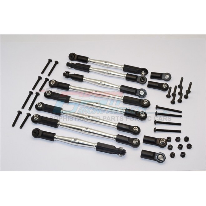 ALUMINIUM 5MM ANTI-THREAD TIE ROD  (FOR SETTING 300MM-323MM WHEELBASE)  - 8PCS SET--GM1605