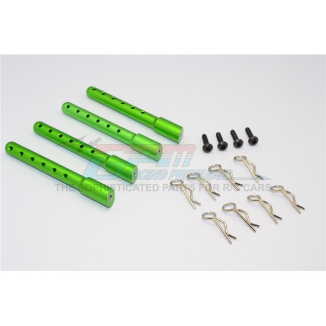 ALUMINIUM FRONT+REAR BODY POST WITH CLIPS - 1SET--GM201FR