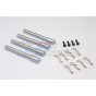 ALUMINIUM FRONT+REAR BODY POST WITH CLIPS - 1SET--GM201FR