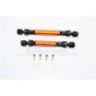 STEEL+ALUMINIUM FRONT & REAR MAIN DRIVE SHAFT (F:122MM-132MM, R:105MM-115MM) - 2PCS SETSET--GM237SA