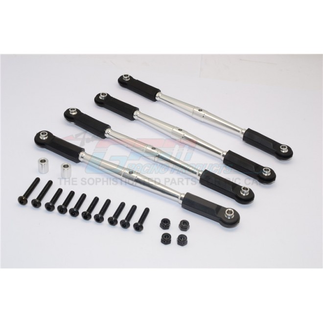 ALUMINIUM FRONT+REAR ANTI-THREAD LINK PARTS (310MM WHEELBASE) - 4PCS SET--CK049FR310