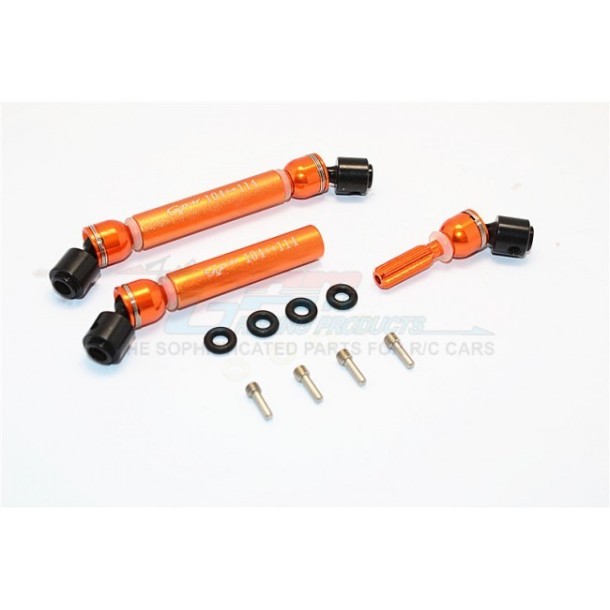 STEEL+ALUMINIUM FRONT & REAR MAIN DRIVE SHAFT (104MM-114MM) - 1PR SET--CK237SAA