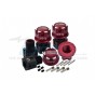 ALUMINUM 7075-T6 HEX ADAPTERS (+6.5MM) AND WHEEL LOCK--SLE10A+6.5MM