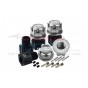 ALUMINUM 7075-T6 HEX ADAPTERS (+6.5MM) AND WHEEL LOCK--SLE10A+6.5MM