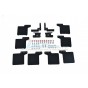 SCALE ACCESSORIES: MUD FLAP FOR SCX0 III JEEP -50PC SET--SCX3ZSP10