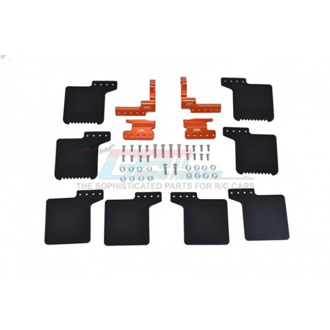 SCALE ACCESSORIES: MUD FLAP FOR SCX0 III JEEP -50PC SET--SCX3ZSP10