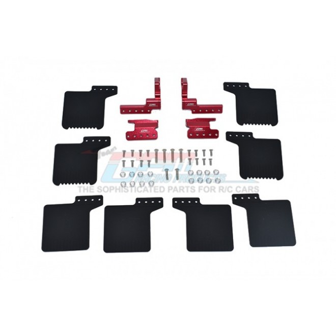 SCALE ACCESSORIES: MUD FLAP FOR SCX0 III JEEP -50PC SET--SCX3ZSP10