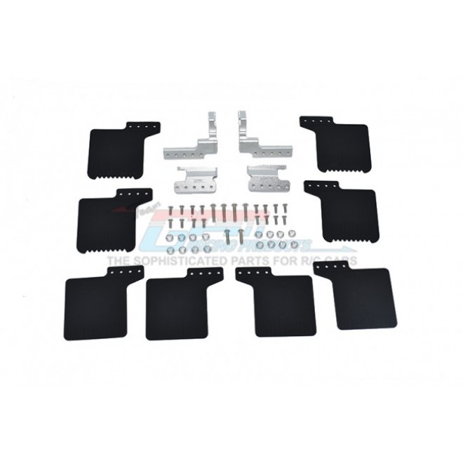 SCALE ACCESSORIES: MUD FLAP FOR SCX0 III JEEP -50PC SET--SCX3ZSP10