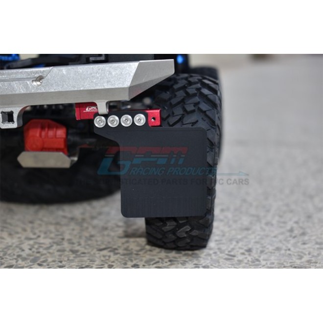 SCALE ACCESSORIES: MUD FLAP FOR SCX0 III JEEP -50PC SET--SCX3ZSP10