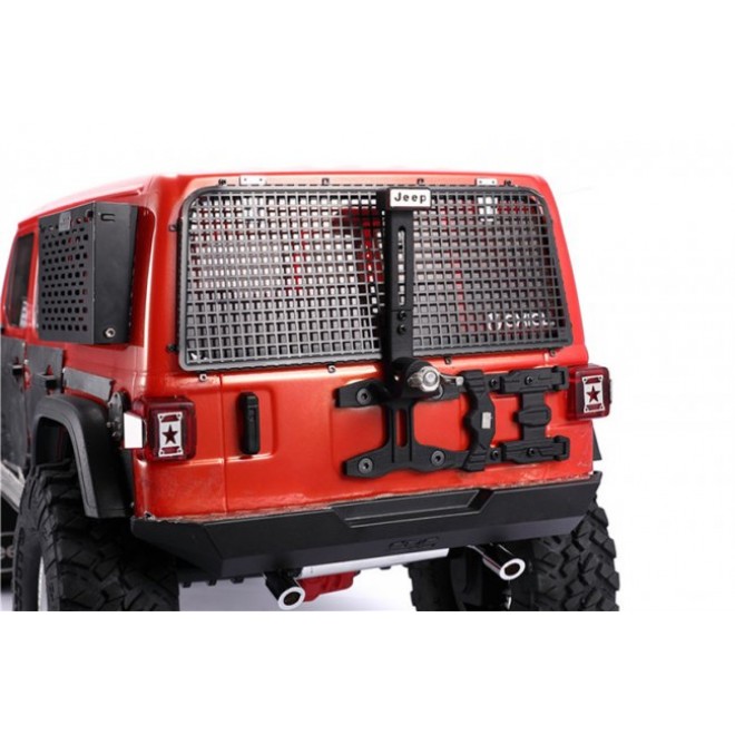 SCALE ACCESSORIES:SPARE TIRE SUPPORT MOUNT+HIGH TAILLIGHT FOR SCX10 III JEEP--SCX3ZSP15