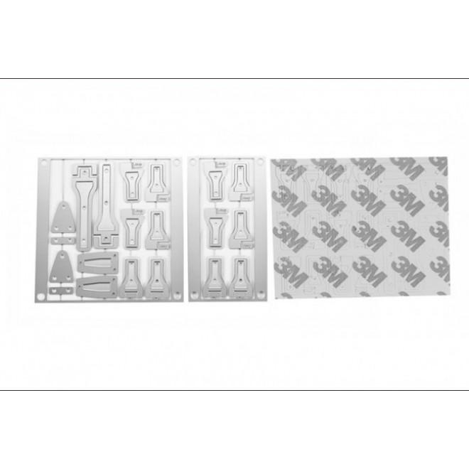 SCALE ACCESSORIES: STAINLESS STEEL DOOR HINGES FOR TRX-4 DEFENDER -26PC SET--SCX3ZSP3