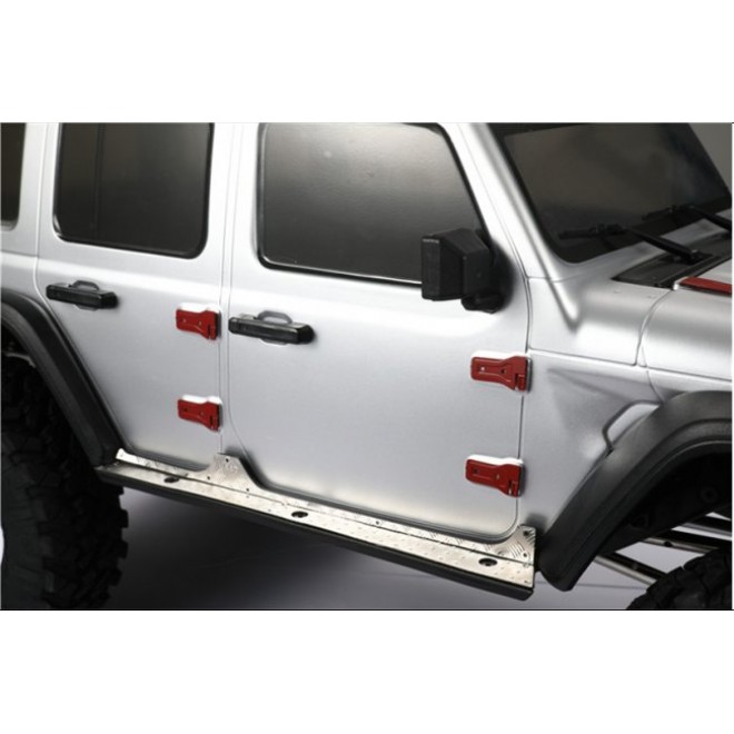 SCALE ACCESSORIES: STAINLESS STEEL DOOR HINGES FOR TRX-4 DEFENDER -26PC SET--SCX3ZSP3