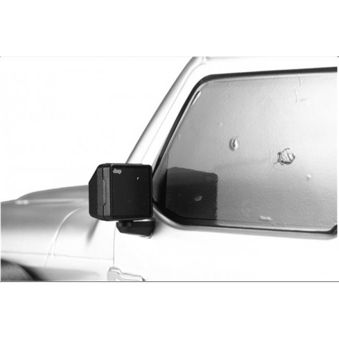 SCALE ACCESSORIES: SCX10 III JEEP METAL REFLECTIVE CAR SIDE REARVIEW MIRROR - 4PC SET--SCX3ZSP4