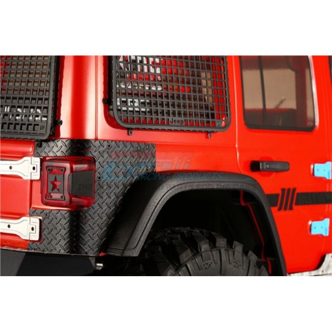 SCALE ACCESSORIES: TAILLIGHT COVER FOR SCX10 III JEEP（TYPE A） -4PC SET--SCX3ZSP8A