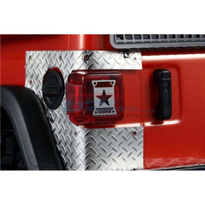 SCALE ACCESSORIES: TAILLIGHT COVER FOR SCX10 III JEEP（TYPE A） -4PC SET--SCX3ZSP8A