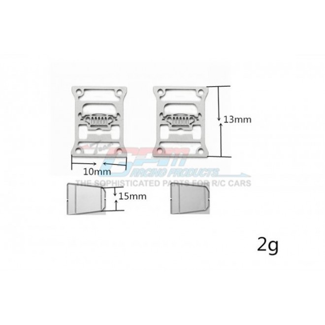 SCALE ACCESSORIES: TAILLIGHT COVER FOR SCX10 III JEEP （TYPE B）-4PC SET--SCX3ZSP8B