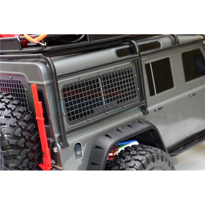 SCALE ACCESSORIES: ALUMINUM WINDOW GUARD FOR TRX 4 DEFENDER -101PC SET--TRX4ZSP12