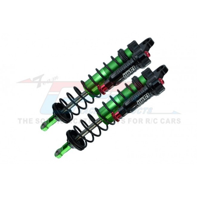 ALUMINUM 6061-T6 FRONT L-SHAPE PIGGY BACK (BUILT-IN PISTON SPRING) ADJUSTABLE SPRING DAMPERS 128MM--SLE128F/LA