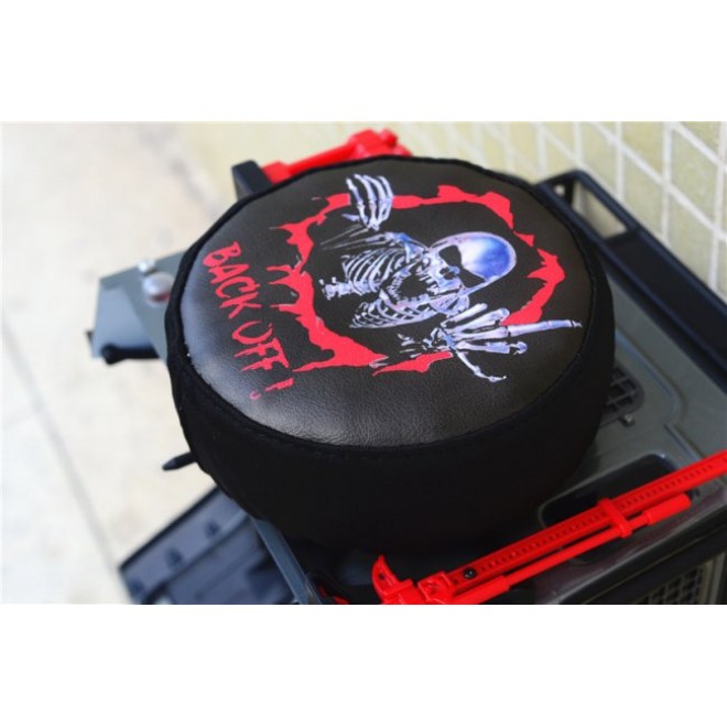 SKELETON PRINT SPARE TIRE COVER-1PC--TRX4ZSP19A