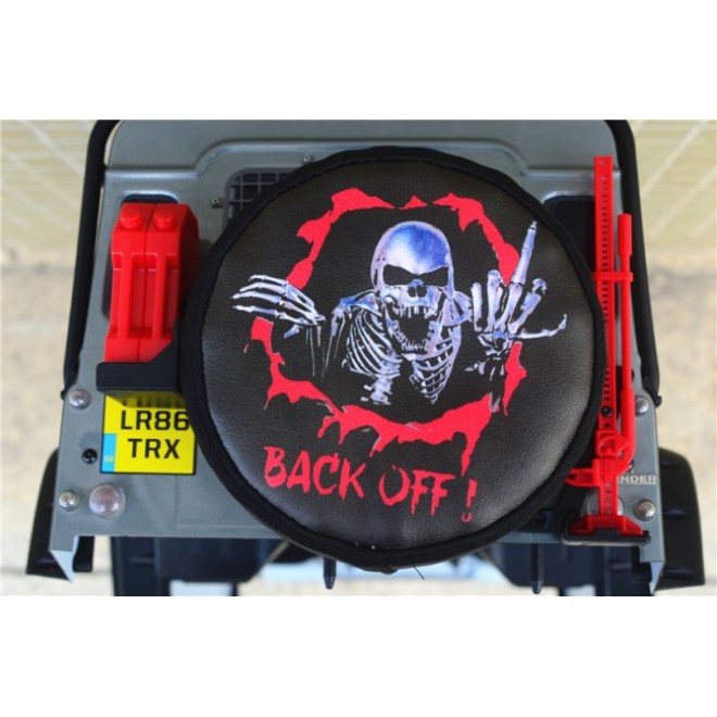 SKELETON PRINT SPARE TIRE COVER-1PC--TRX4ZSP19A