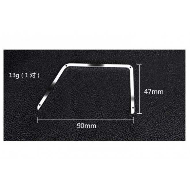 SCALE ACCESSORIES: STAINLESS STEEL WINDOW FRAME FOR TRX-4 FORD BRONCO -33PC SET--TRX4ZSP40