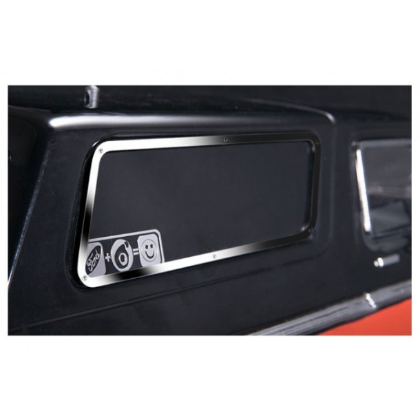 SCALE ACCESSORIES: STAINLESS STEEL WINDOW FRAME FOR TRX-4 FORD BRONCO -33PC SET--TRX4ZSP40