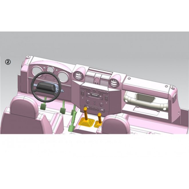 SCALE ACCESSORIES: INTERIOR FOR TRX-4 DEFENDER/D110-8PC SET--TRX4ZSP48