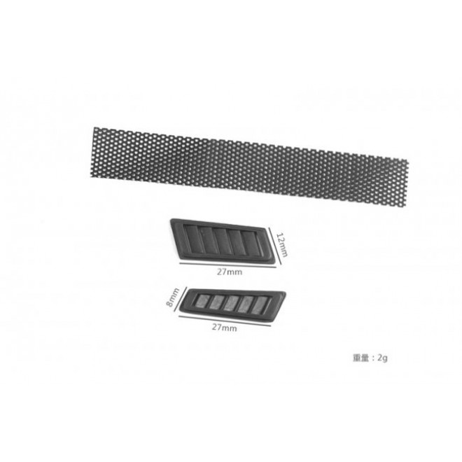 SCALE ACCESSORIES: FENDER VENT FOR TRX-4 MERCEDES-BENZ -3PC SET--TRX4ZSP63