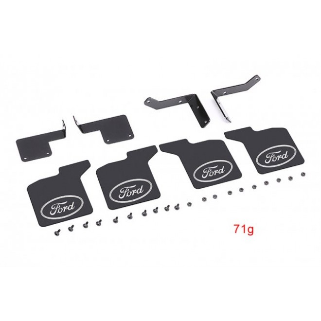 SCALE ACCESSORIES: MUD FLAP FOR TRX 4 FORD BRONCO -28PC SET--TRX4ZSP65A