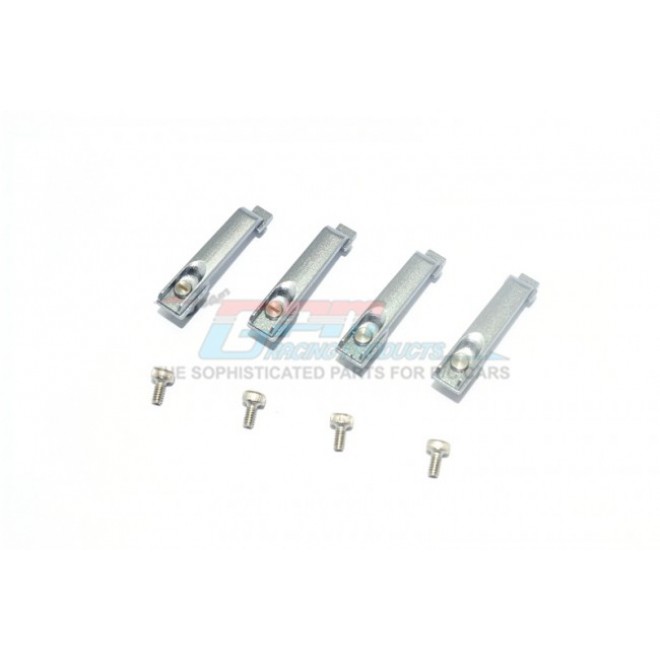 SCALE ACCESSORIES: ALUMINUM DOOR HANDLE FOR TRX6 -8PC SET--TRX6ZSP7