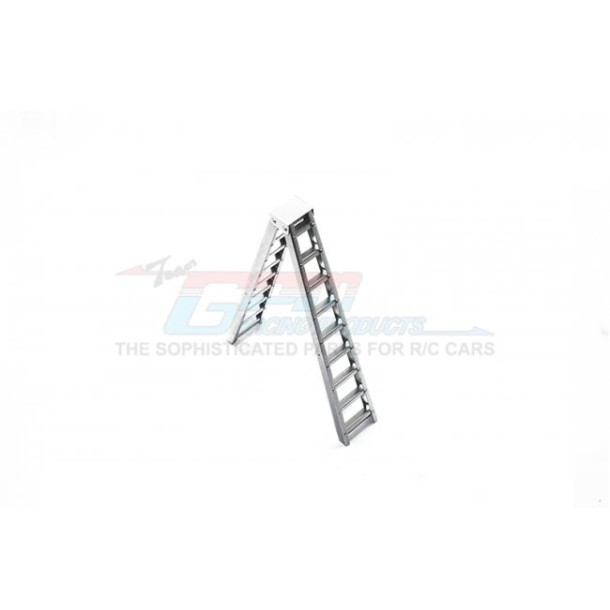 SCALE ACCESSORIES: ALUMINUM LONG STEP LADDER FOR CRAWLERS -1PC--ZSP002