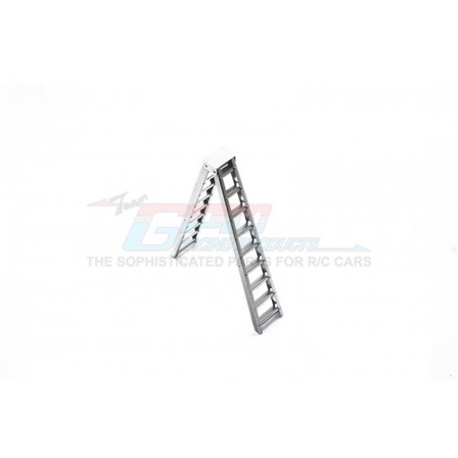 SCALE ACCESSORIES: ALUMINUM LONG STEP LADDER FOR CRAWLERS -1PC--ZSP002