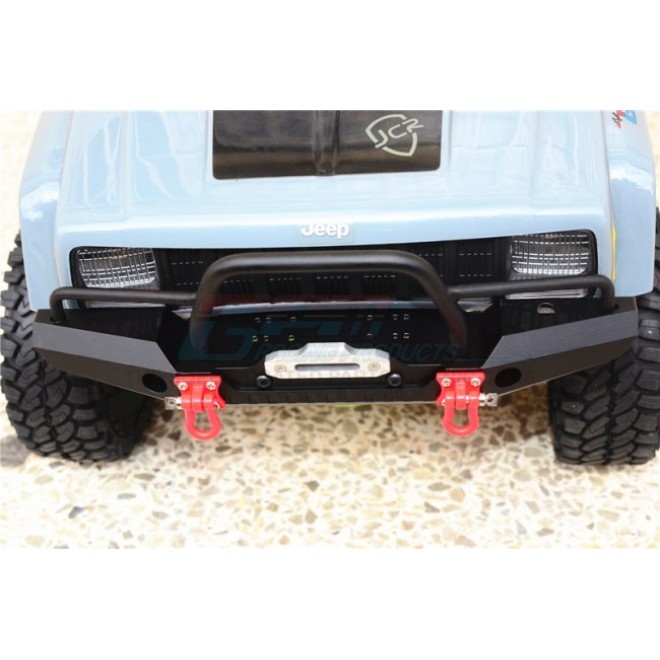 ALUMINUM FRONT BUMPER WITH LED LIGHTS FOR CRAWLERS (A)-30PC SET--ZSP025