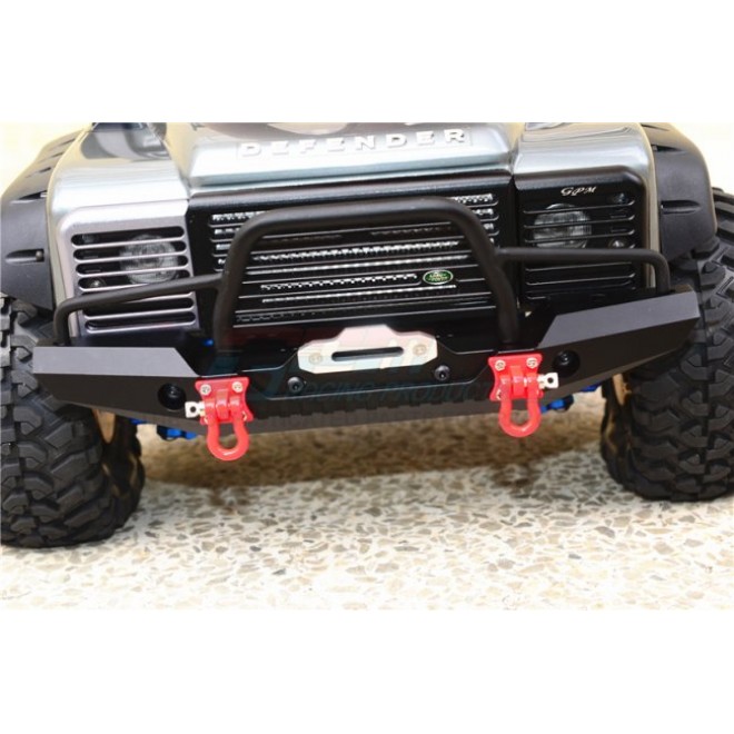 ALUMINUM FRONT BUMPER WITH LED LIGHTS FOR CRAWLERS (A)-30PC SET--ZSP025