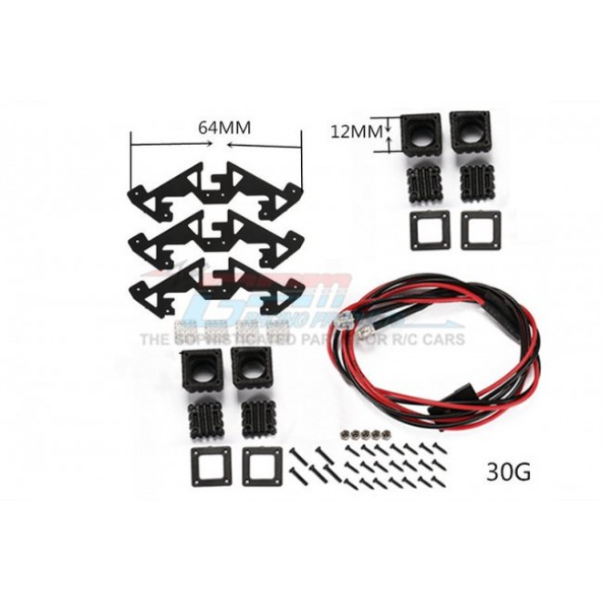 SCALE ACCESSORIES: SPOTLIGHT FOR CRAWLERS （TYPE B）-64PC  SET--ZSP054