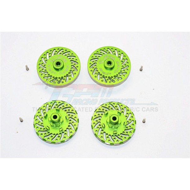 ALUMINIUM WHEEL HEX CLAW +2MM WITH BRAKE DISK-4PCS SET--ER0062MM/4