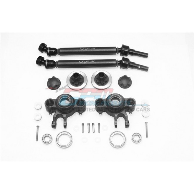 ALUMINUM UPGRADE SET (CVD, FRONT/REAR KNUCKLE ARMS, WHEEL HEX CLAW+WHEEL LOCK) -26PC SET--ER100