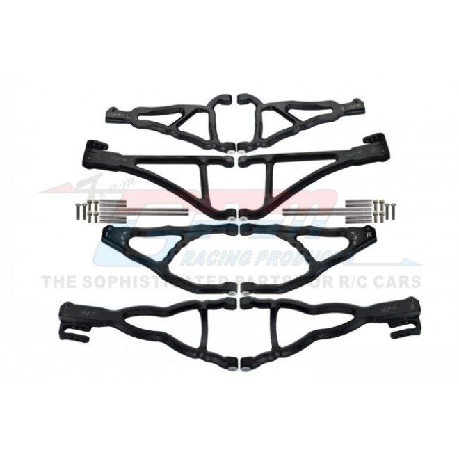 ALUMINIUM FRONT+REAR UPPER & LOWER SUSPENSION ARM (FOR E-REVO 560871, REVO, SUMMIT)--ER4567