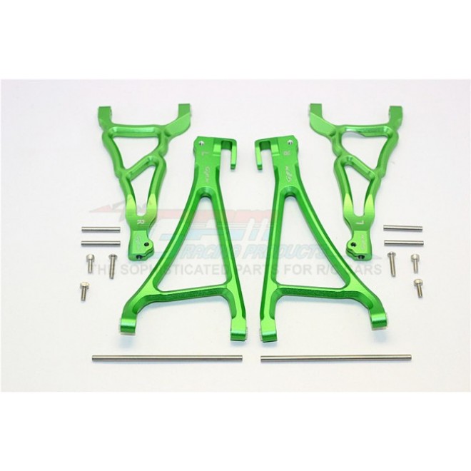 ALUMINIUM FRONT UPPER & LOWER SUSPENSION ARM - 4PCS SET (FOR E-REVO 560871, REVO, SUMMIT)--ER5455