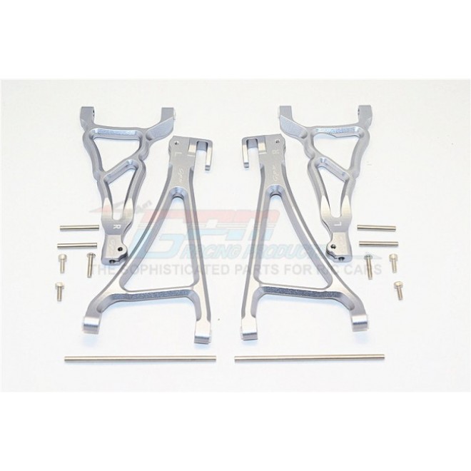 ALUMINIUM FRONT UPPER & LOWER SUSPENSION ARM - 4PCS SET (FOR E-REVO 560871, REVO, SUMMIT)--ER5455