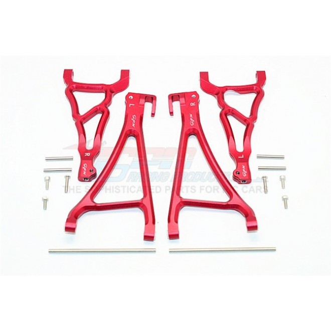 ALUMINIUM FRONT UPPER & LOWER SUSPENSION ARM - 4PCS SET (FOR E-REVO 560871, REVO, SUMMIT)--ER5455