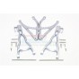 ALUMINIUM REAR UPPER & LOWER SUSPENSION ARM - 4PCS SET (FOR E-REVO 560871, REVO, SUMMIT)--ER5657