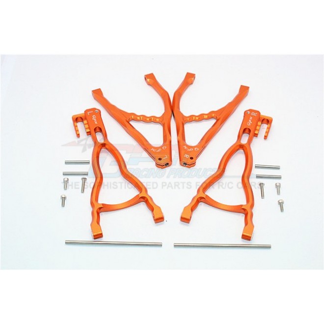 ALUMINIUM REAR UPPER & LOWER SUSPENSION ARM - 4PCS SET (FOR E-REVO 560871, REVO, SUMMIT)--ER5657