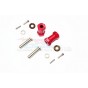 ALUMINIUM WHEEL HEX ADAPTERS 23MM WIDTH (USE FOR 4MM THREAD WHEEL SHAFT & 5MM HOLE WHEEL) - 1PR SET--RR010/235