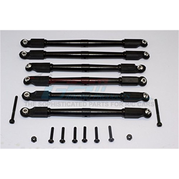 ALUMINIUM FRONT & REAR LINK PARTS - 6PCS SET--RR014FR