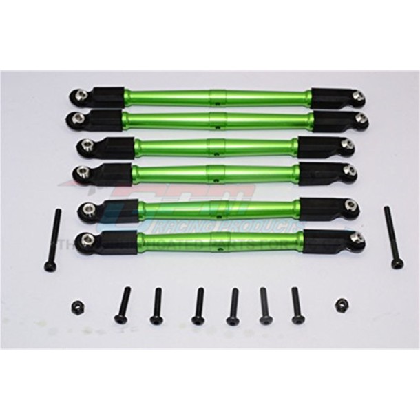 ALUMINIUM FRONT & REAR LINK PARTS - 6PCS SET--RR014FR