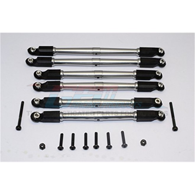 ALUMINIUM FRONT & REAR LINK PARTS - 6PCS SET--RR014FR