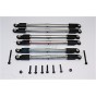 ALUMINIUM FRONT & REAR LINK PARTS - 6PCS SET--RR014FR