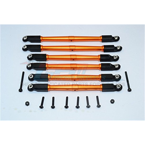 ALUMINIUM FRONT & REAR LINK PARTS - 6PCS SET--RR014FR